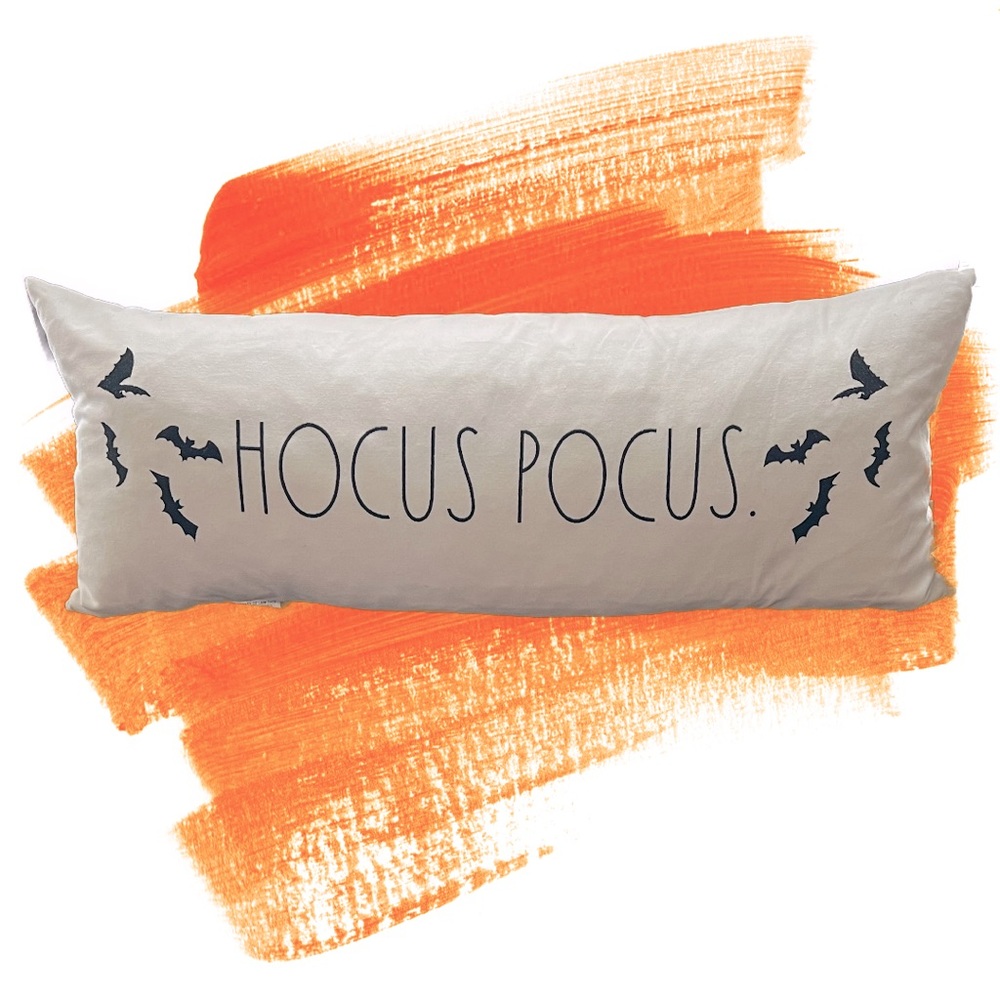 NWT- RAE DUNN SUPER SOFT LARGE BODY PILLOW 14”x35” LONG - HOCUS POCUS WI…
